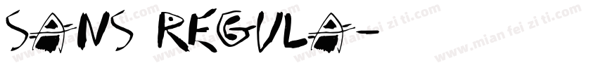 Sans Regula字体转换